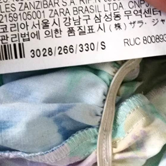 Zara Floral Printed Puff Sleeve Off The Shoulder Top - Picture 8 of 9